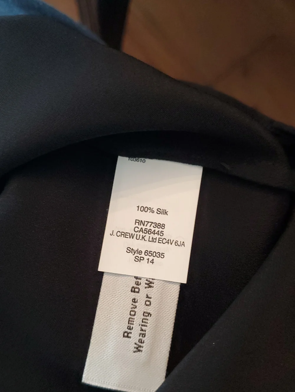 J. Crew minimalist silk